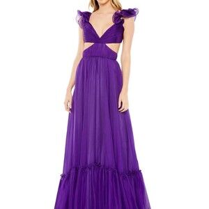 Mac Duggal 68069 Purple Cutout 0 B 78